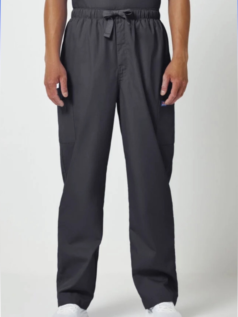 Men's Drawstring Cargo Scrub Pant- Pewter